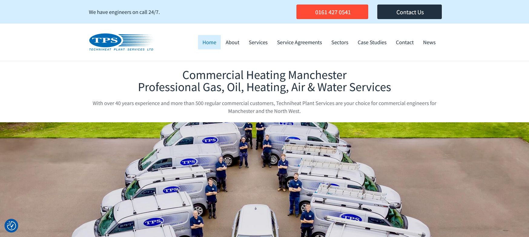 Techniheat Plant Services Ltd Website Screenshot 001