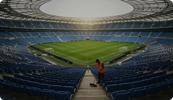 Football Stadium Cleaning Services – Simple & Professional Cleaning for UK Stadiums