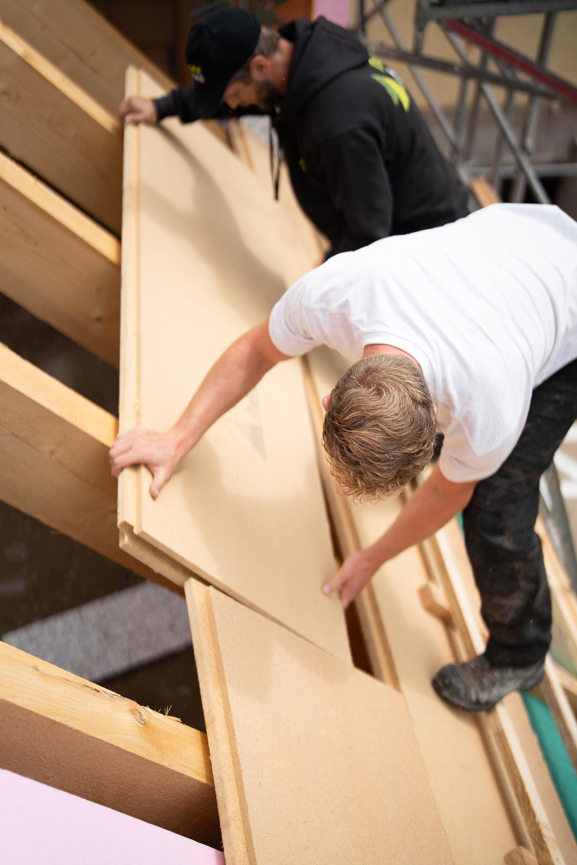 Naturheld Wood Fibre over Roof Rafters