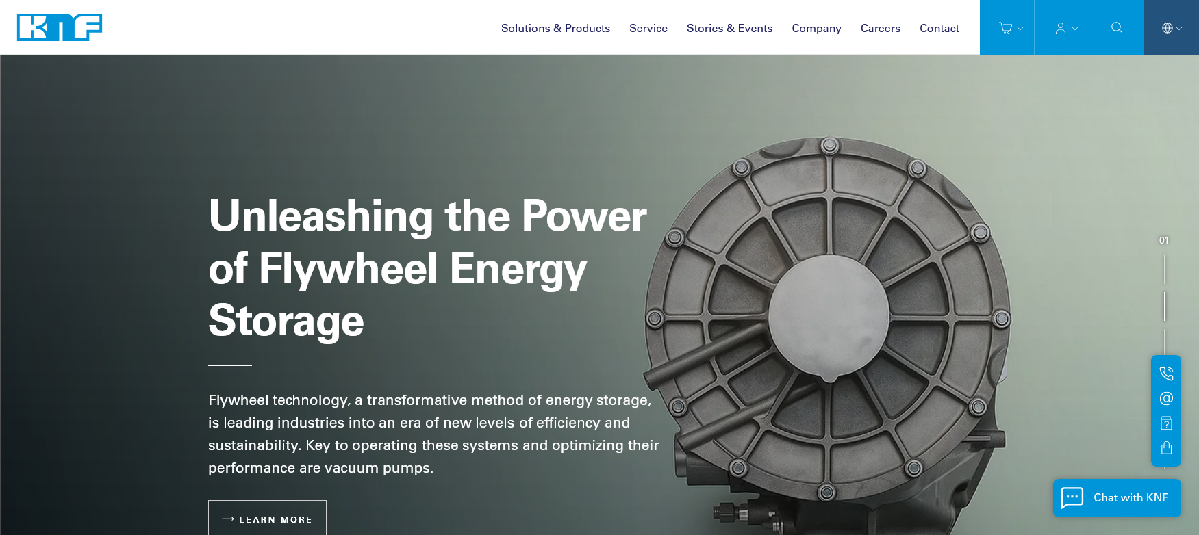 KNF Neuberger UK Ltd Website Screenshot 001