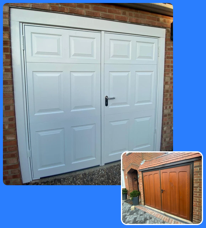 Side Hinged Garage Doors in Bordon
