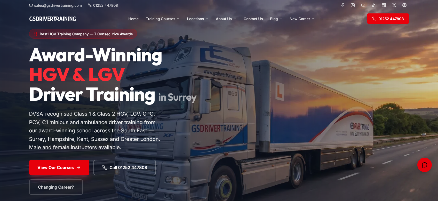 GS Driver Training Website Screenshot 001