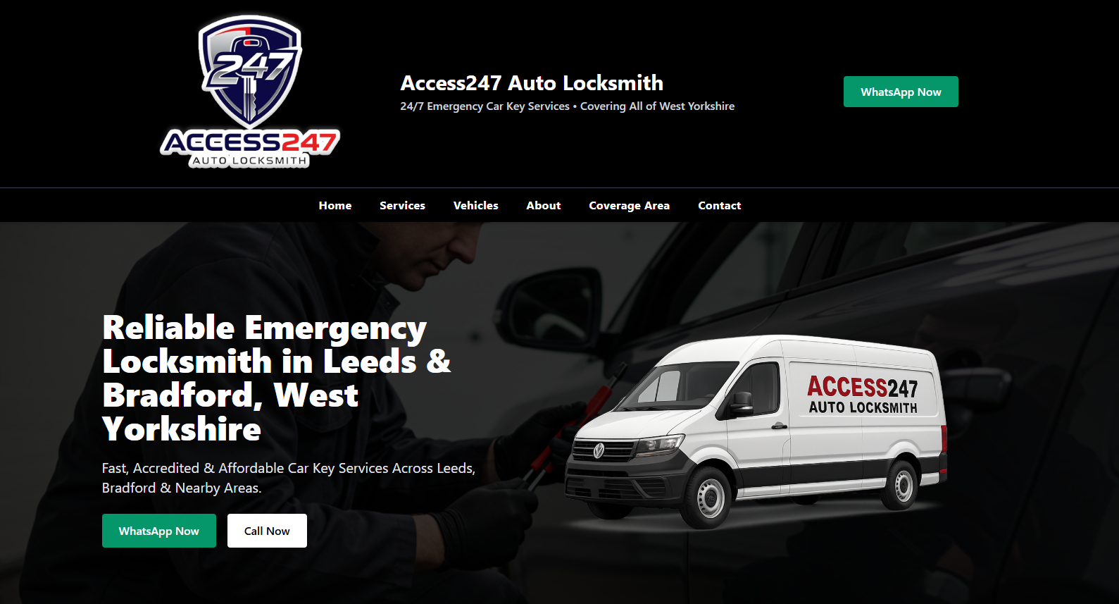 Access247 Auto Locksmith Website Screenshot 001