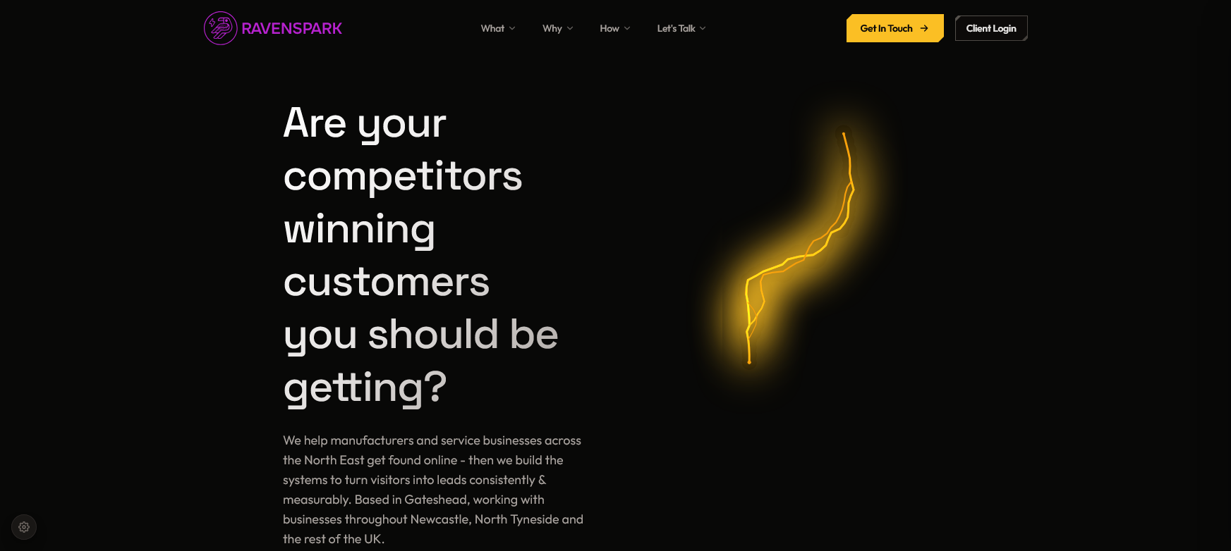 Ravenspark Website Screenshot 001