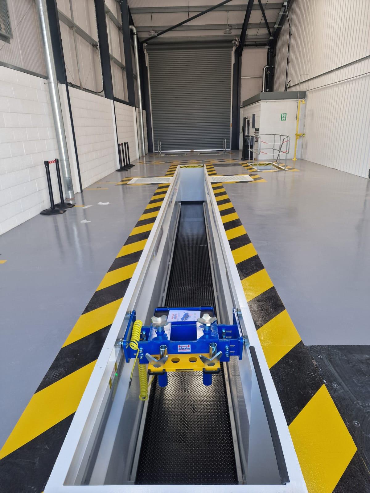 ATF Test Lane Pit Jack