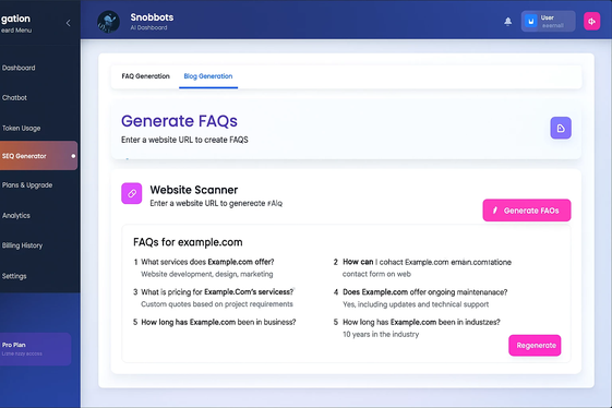 Geberate FAQs
