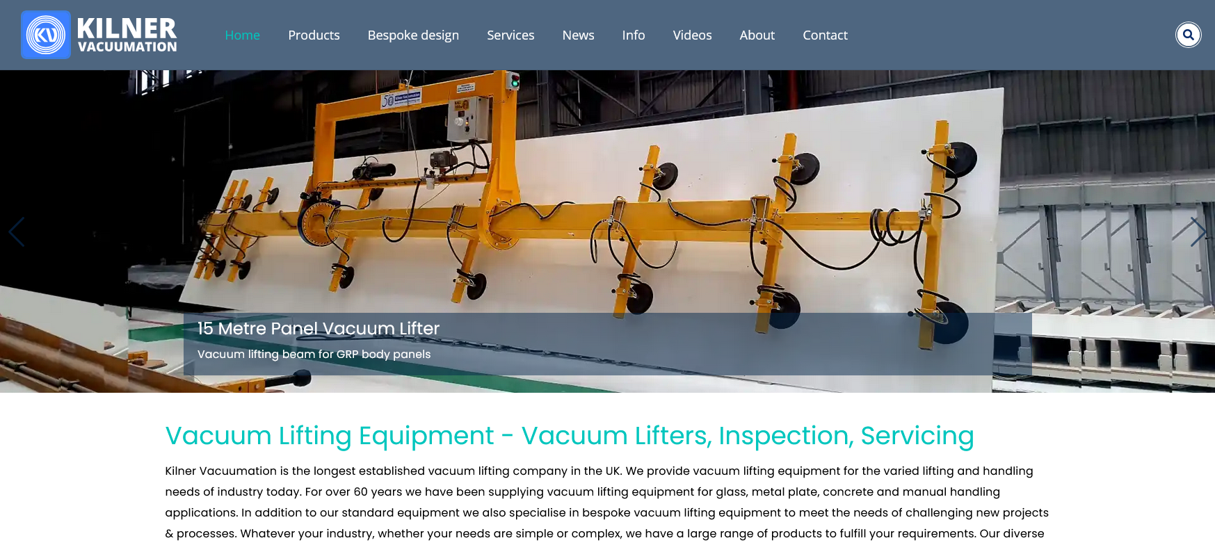 Kilner Vacuumation Co. Ltd Website Screenshot 001