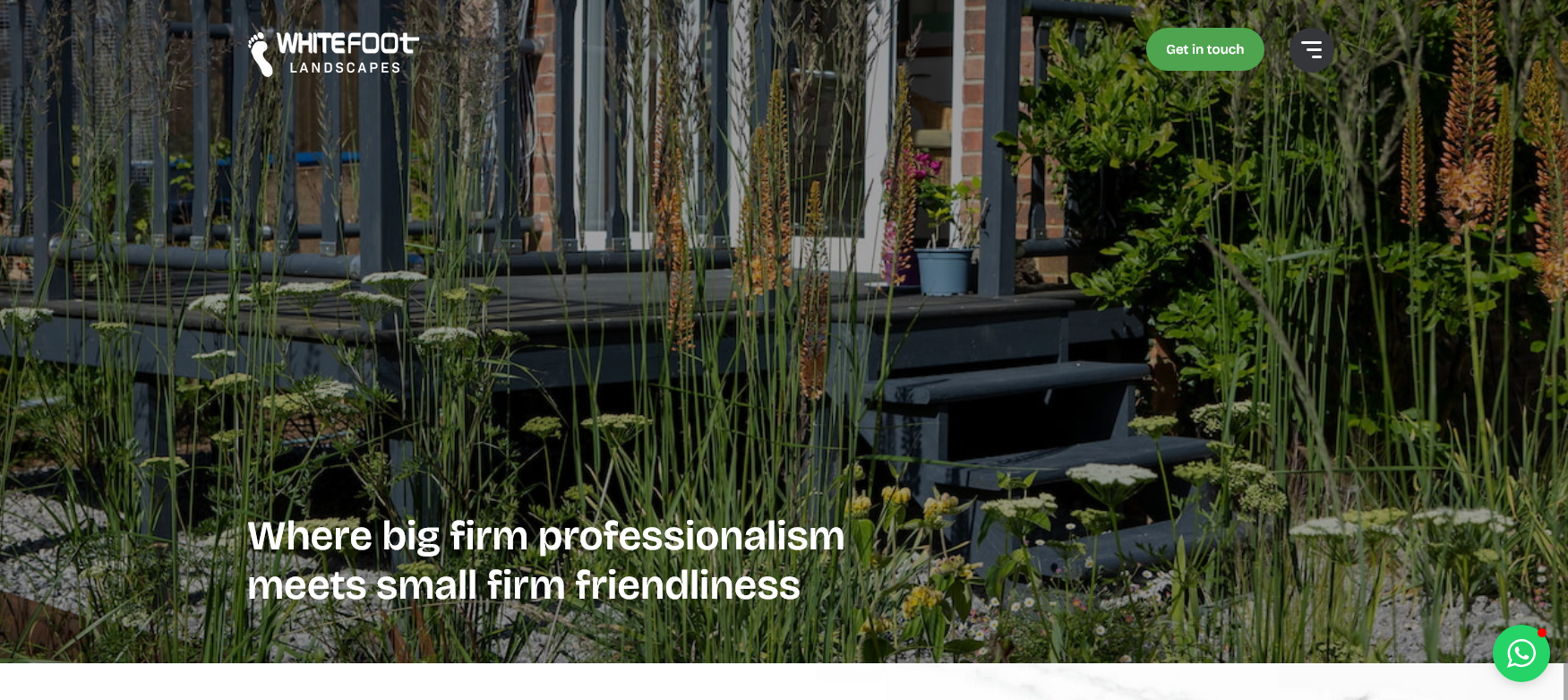 Whitefoot Landscapes Website Screenshot 001