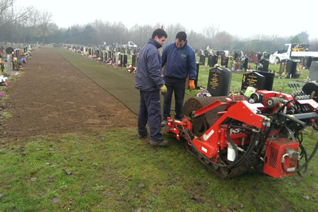 Cemetery Laying Turf