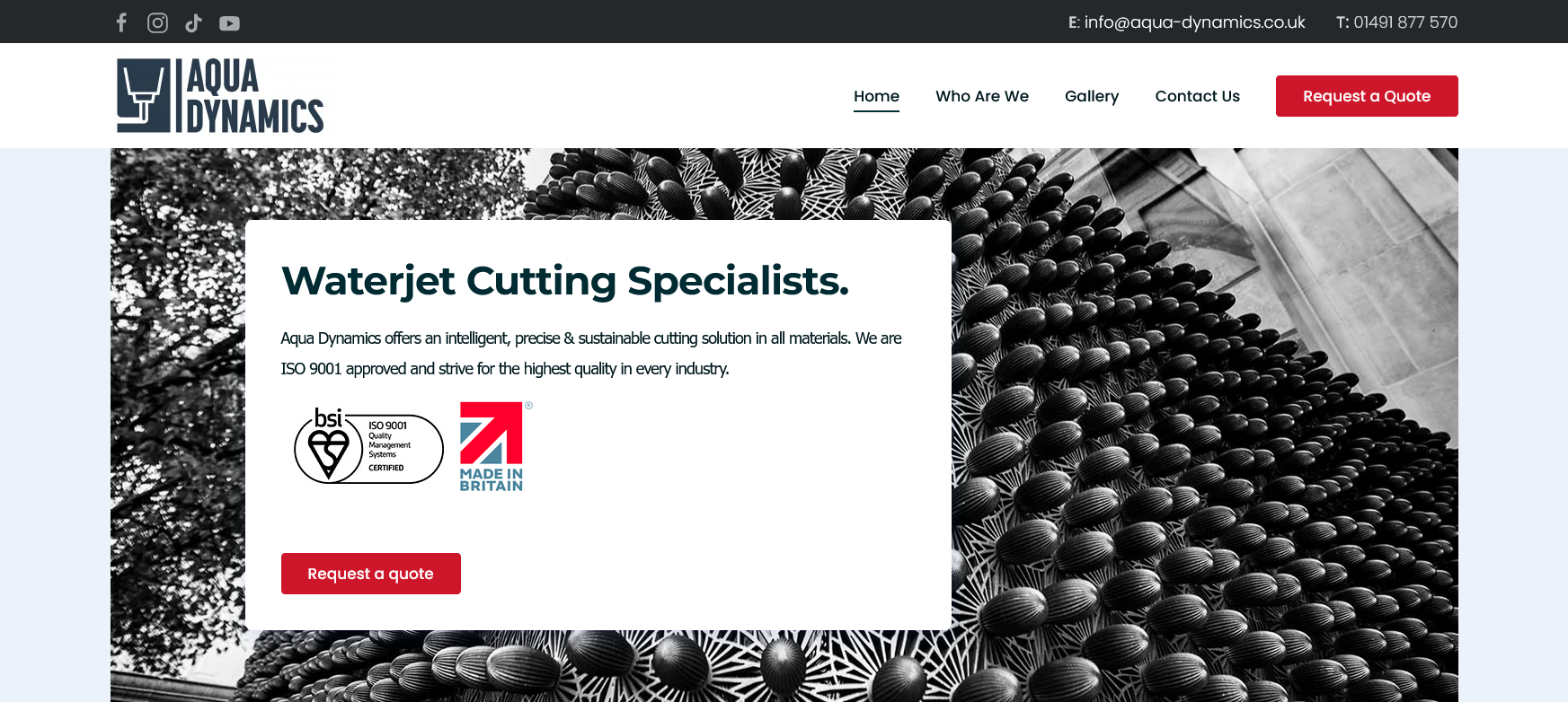 Aqua Dynamics Ltd Website Screenshot 001