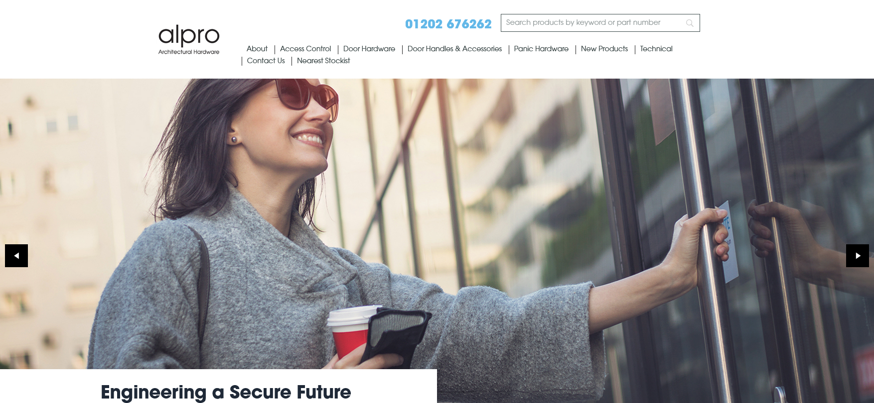 Alpro Architectural Hardware Website Screenshot 001