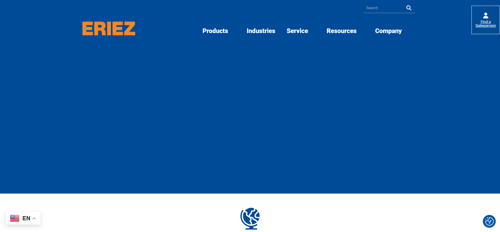 Eriez Magnetics Europe Ltd Website Screenshot 001