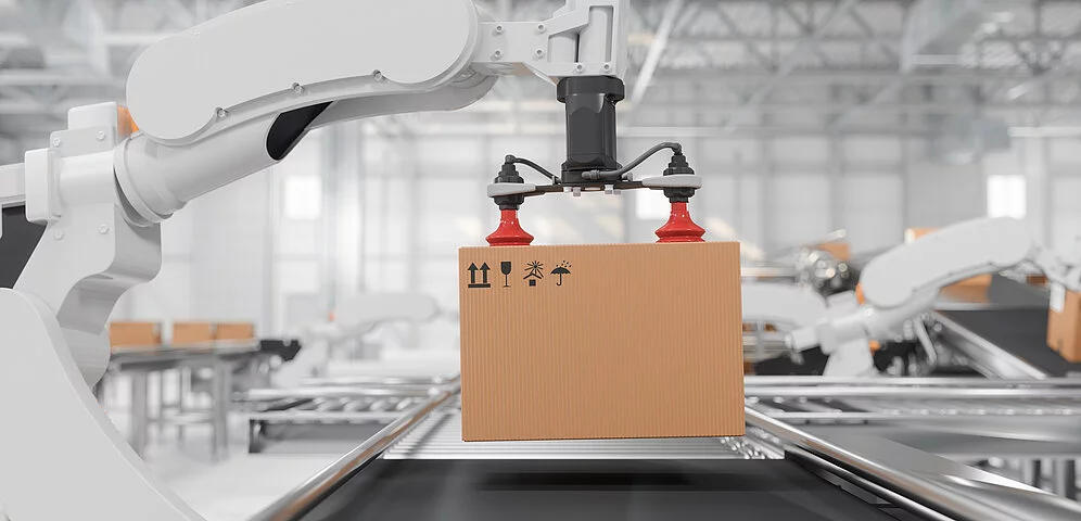 Diaphragm Vacuum Pumps for Vacuum Grippers Ensure Absolute Precision of Robotic Arms