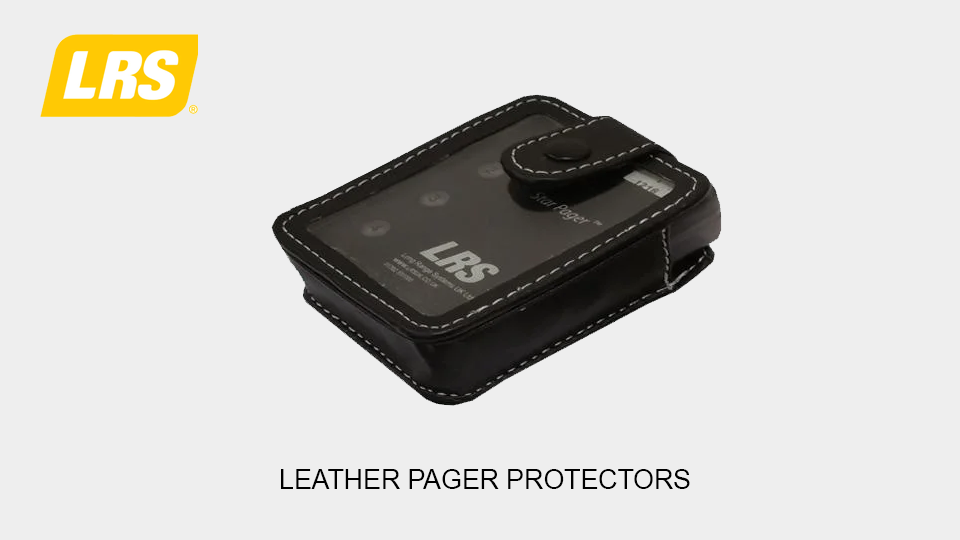 Leather pager protectors protect your pagers