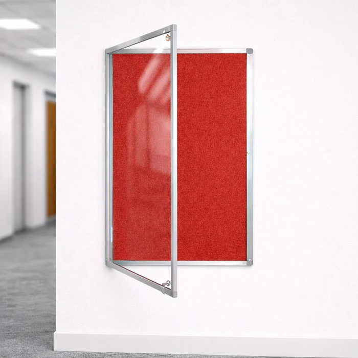 Aluminium Lockable Acoustic Notice Board