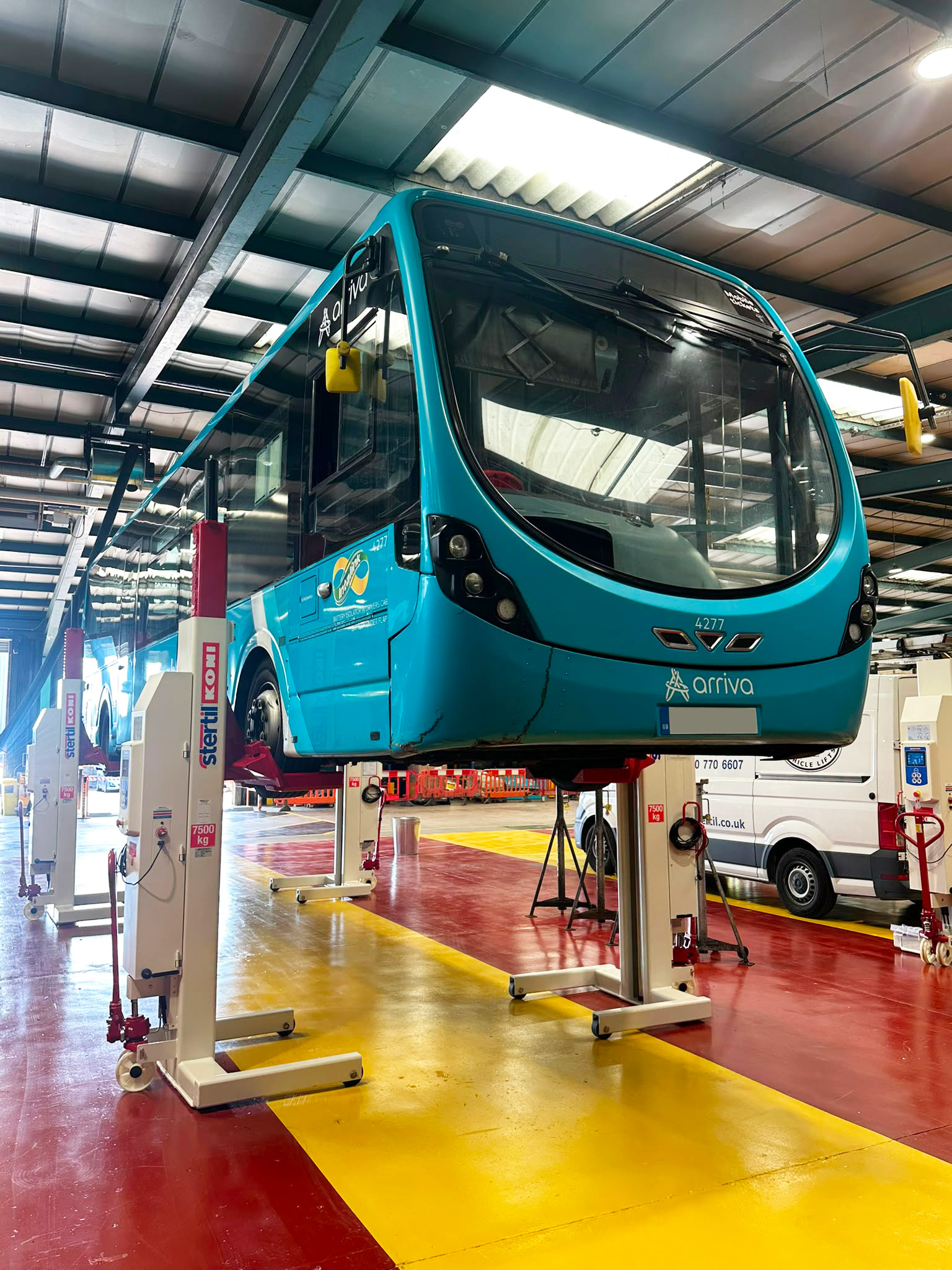 Arriva invests in additional Stertil-Koni column lifts at Stevenage Depot