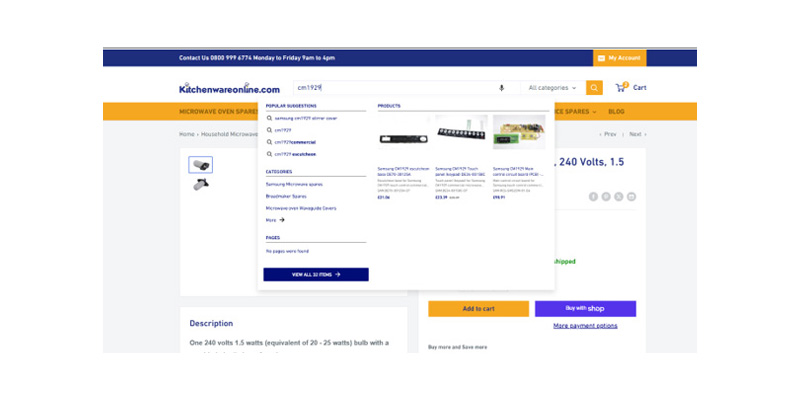 Kitchenwareonline makes it easier to find the spares you need