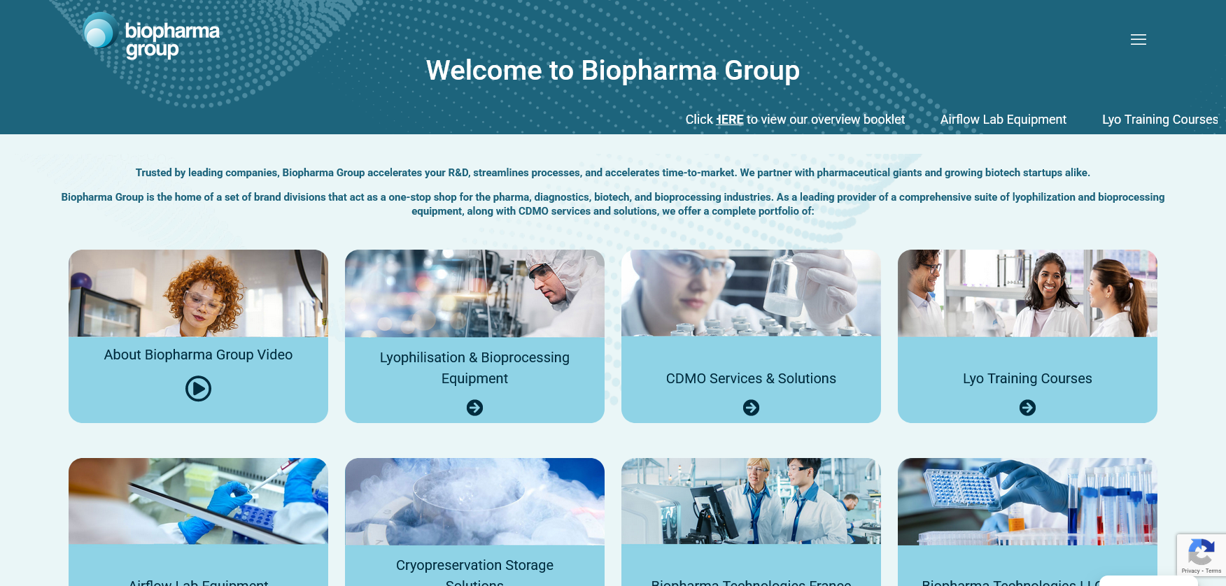 Biopharma Group Website Screenshot 001