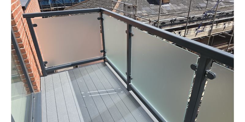 Frosted Window Film for Balcony Glass in Housing Association Development