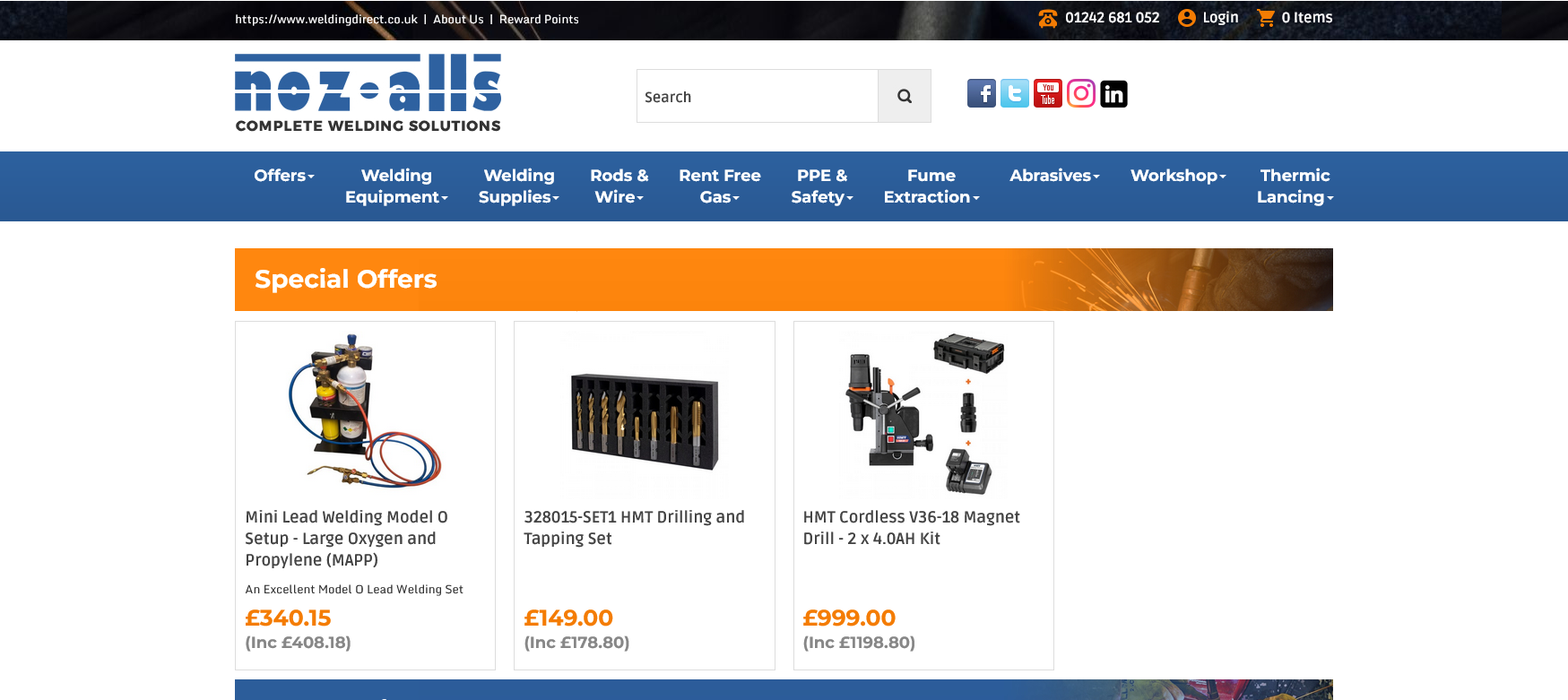 Noz-Alls Ltd Website Screenshot 001