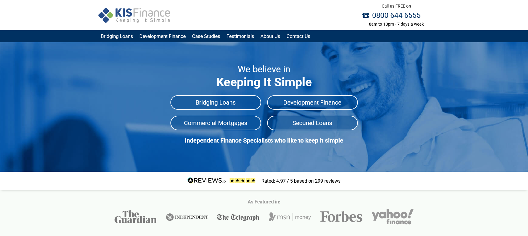 KIS Finance Website Screenshot 001