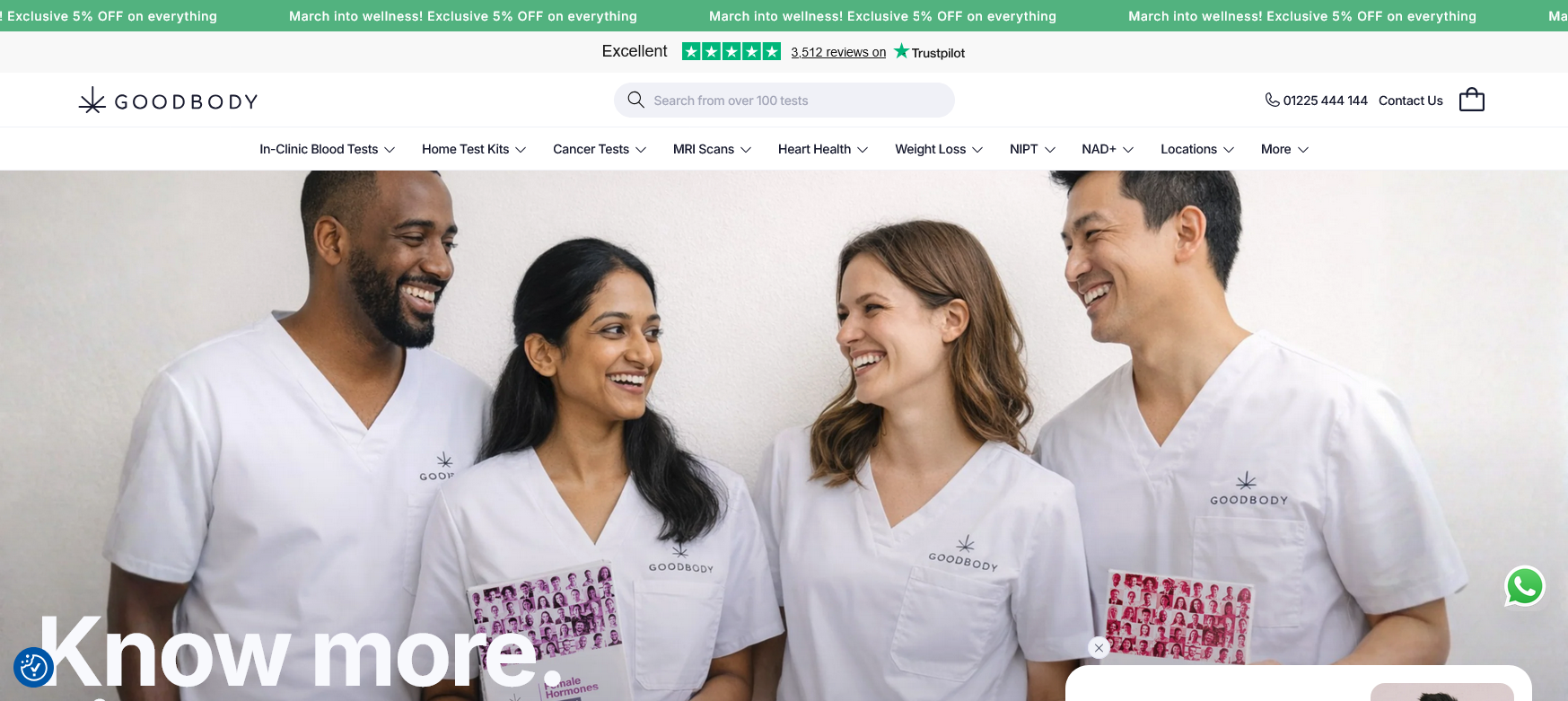 Goodbody Clinic Website Screenshot 001