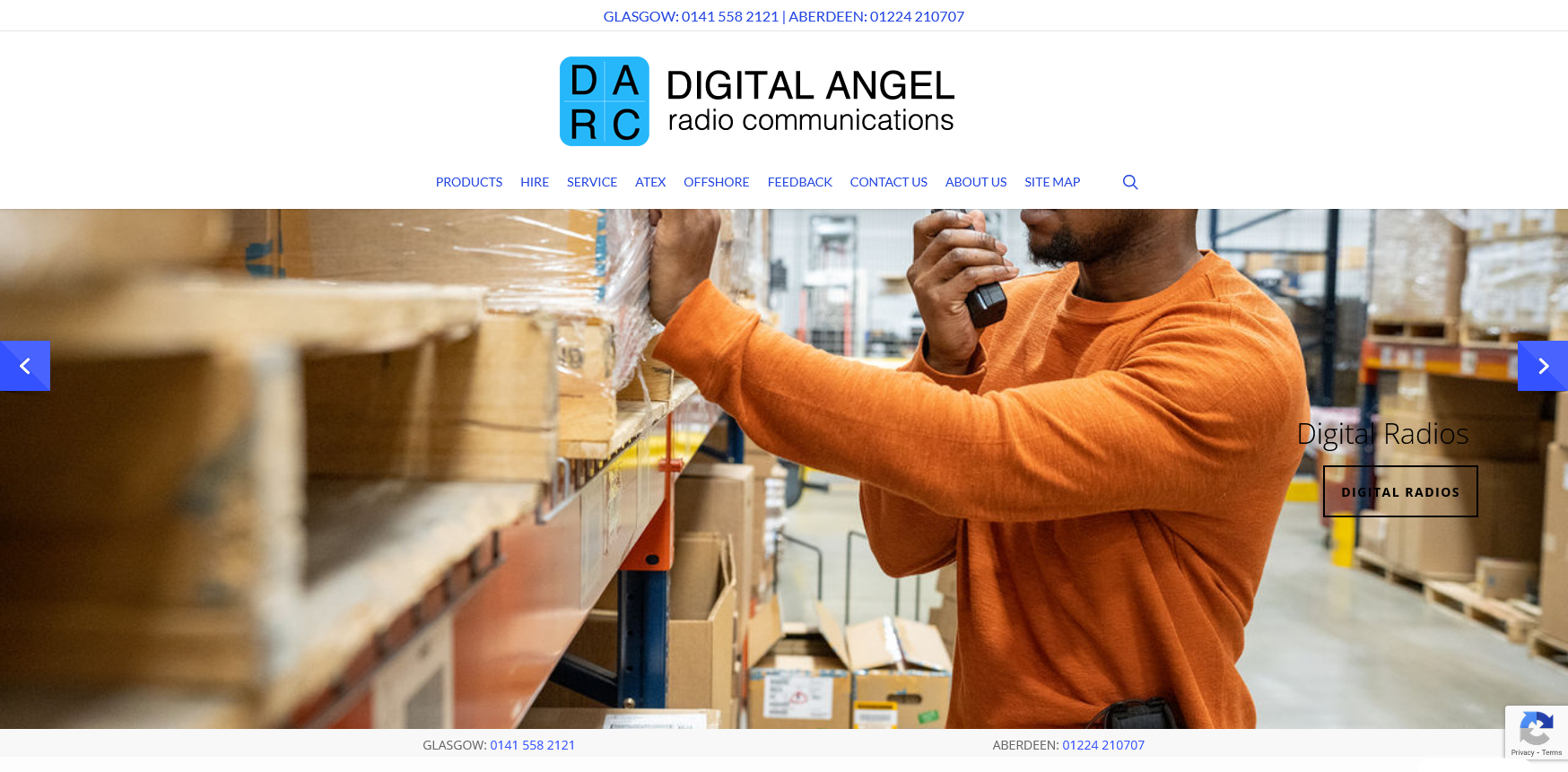 Digital Angel Radio Communications Ltd Website Screenshot 001