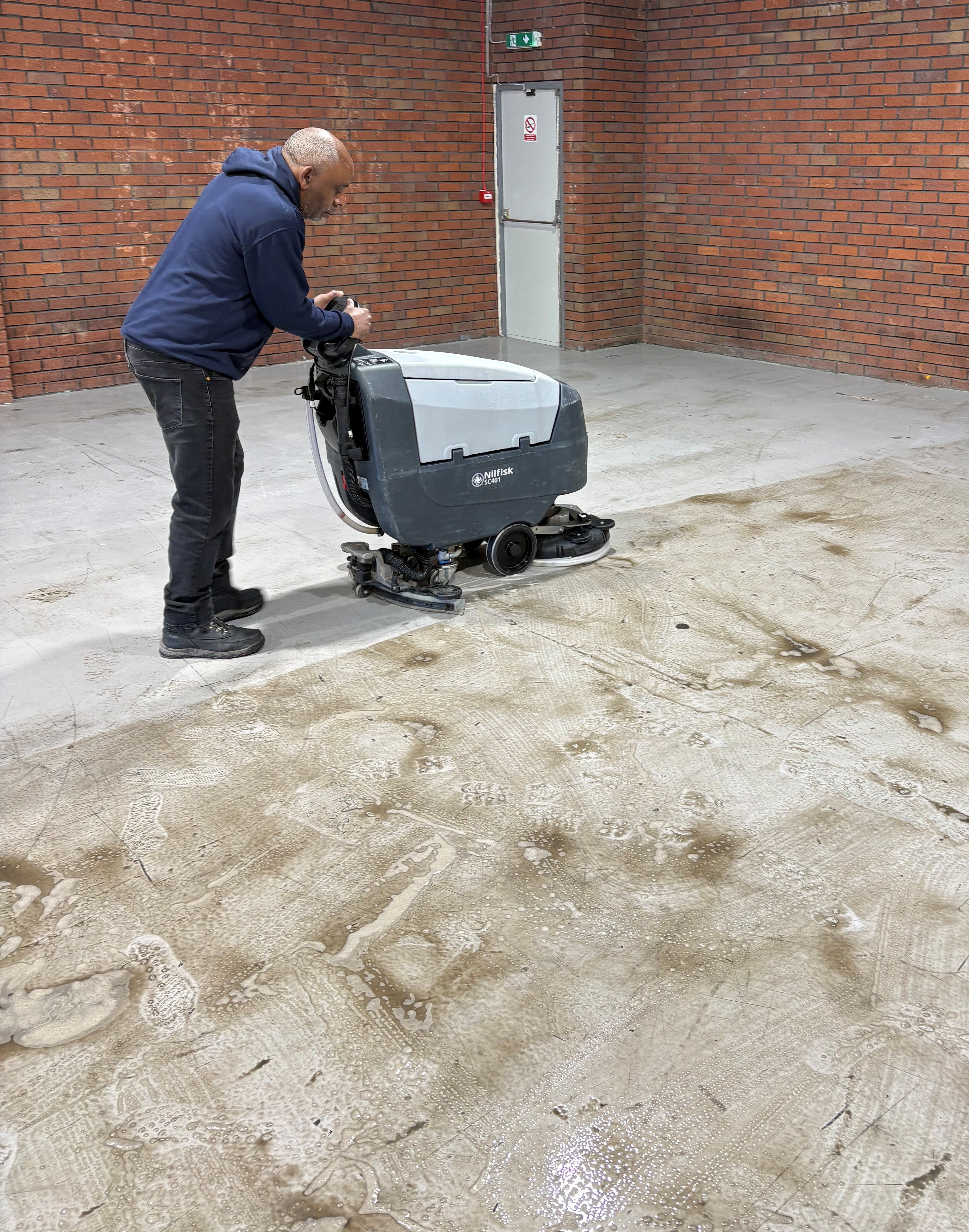 Warehouse Floor Cleaning