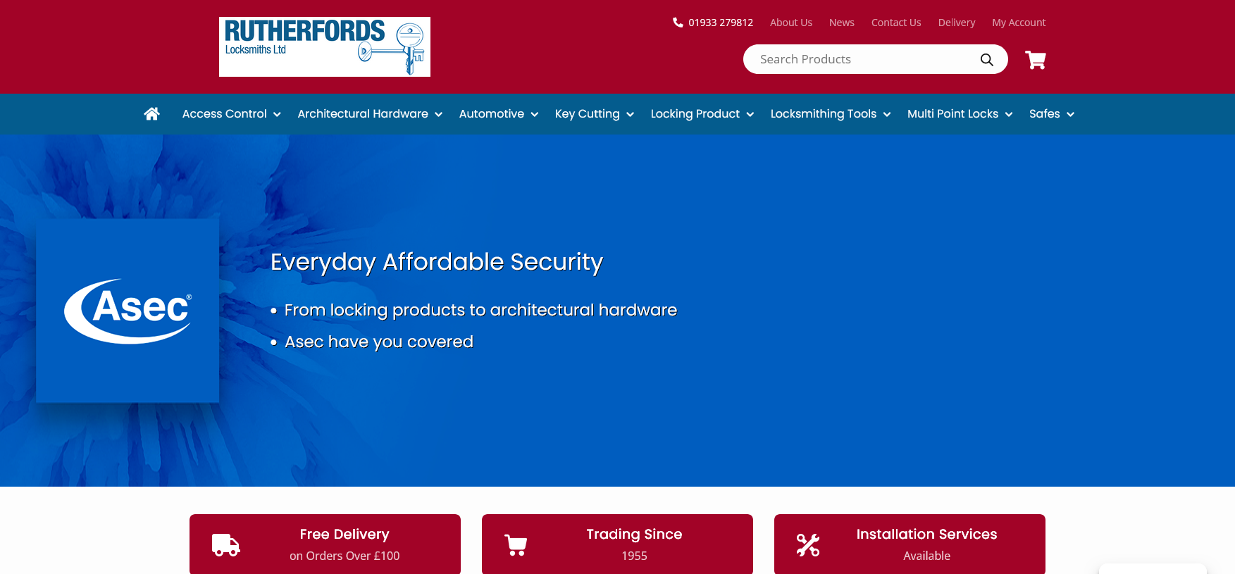 Rutherfords Website Screenshot 001