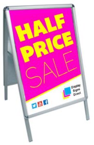 pavement signs, sandwich boards,
