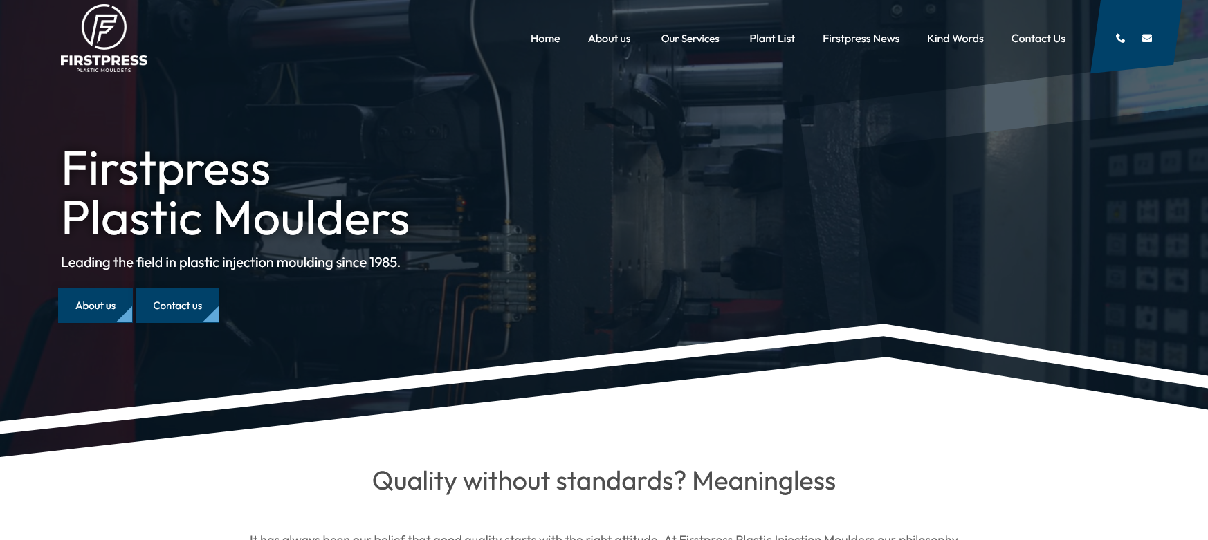Firstpress Plastic Moulders Ltd Website Screenshot 001
