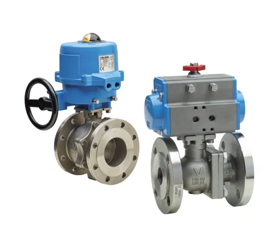 Electrically & Pneumatically Actuated Stainless Steel & Carbon Steel Ball Valves, Full Bore, Split Body Type, Direct Mount
