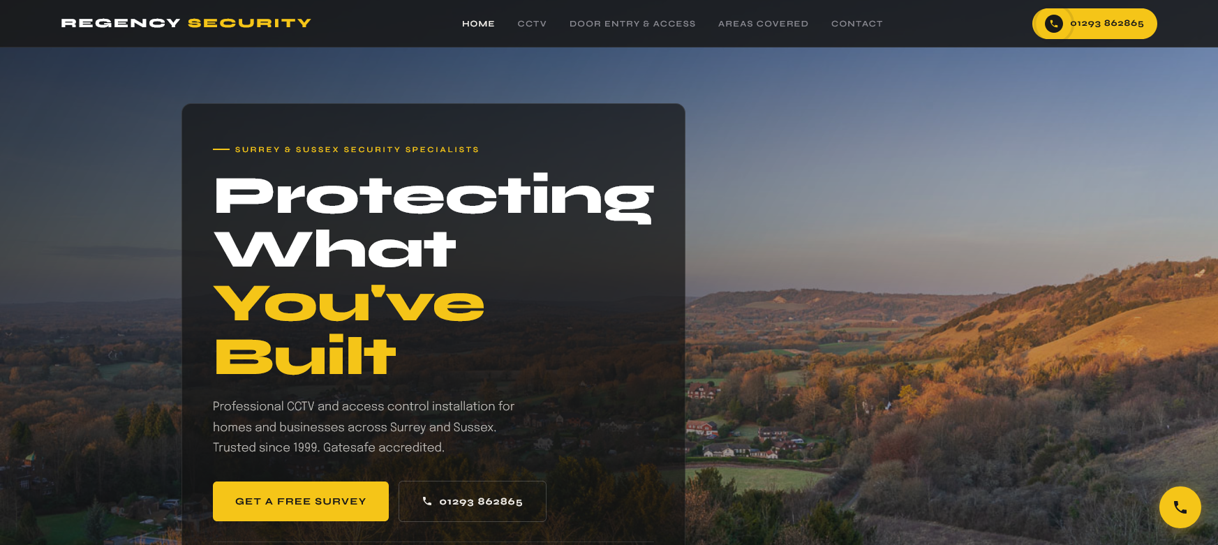 Regency Security Ltd Website Screenshot 001