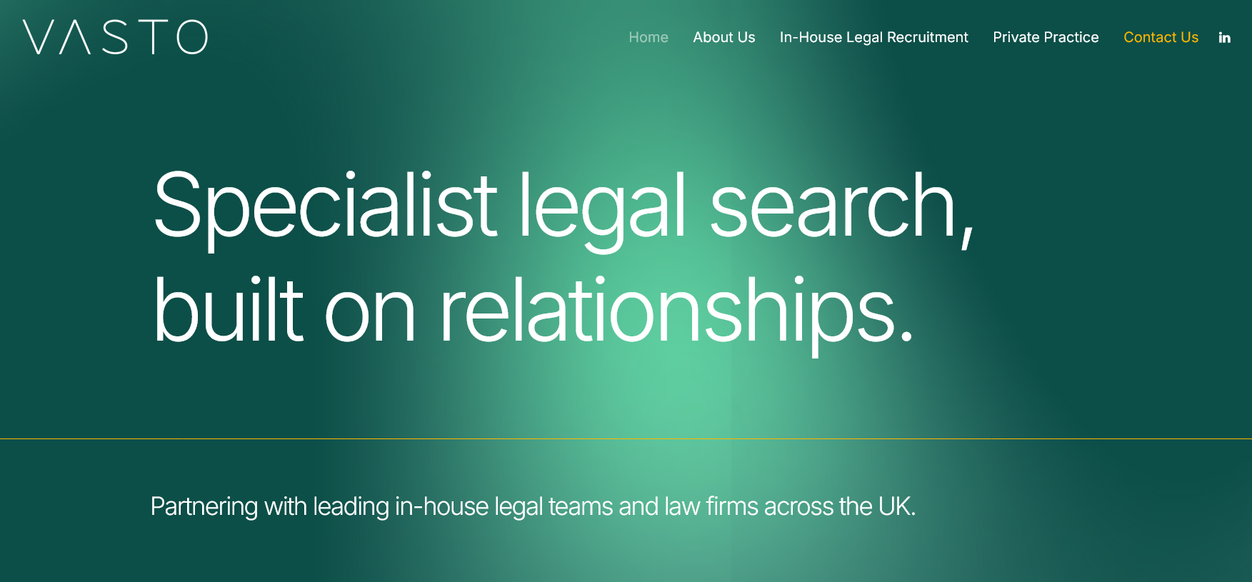 Vasto Legal Recruitment Website Screenshot 001