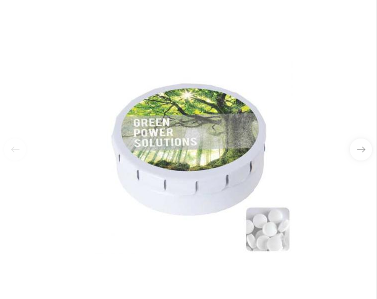 Round Click Tin with Dextrose Mints