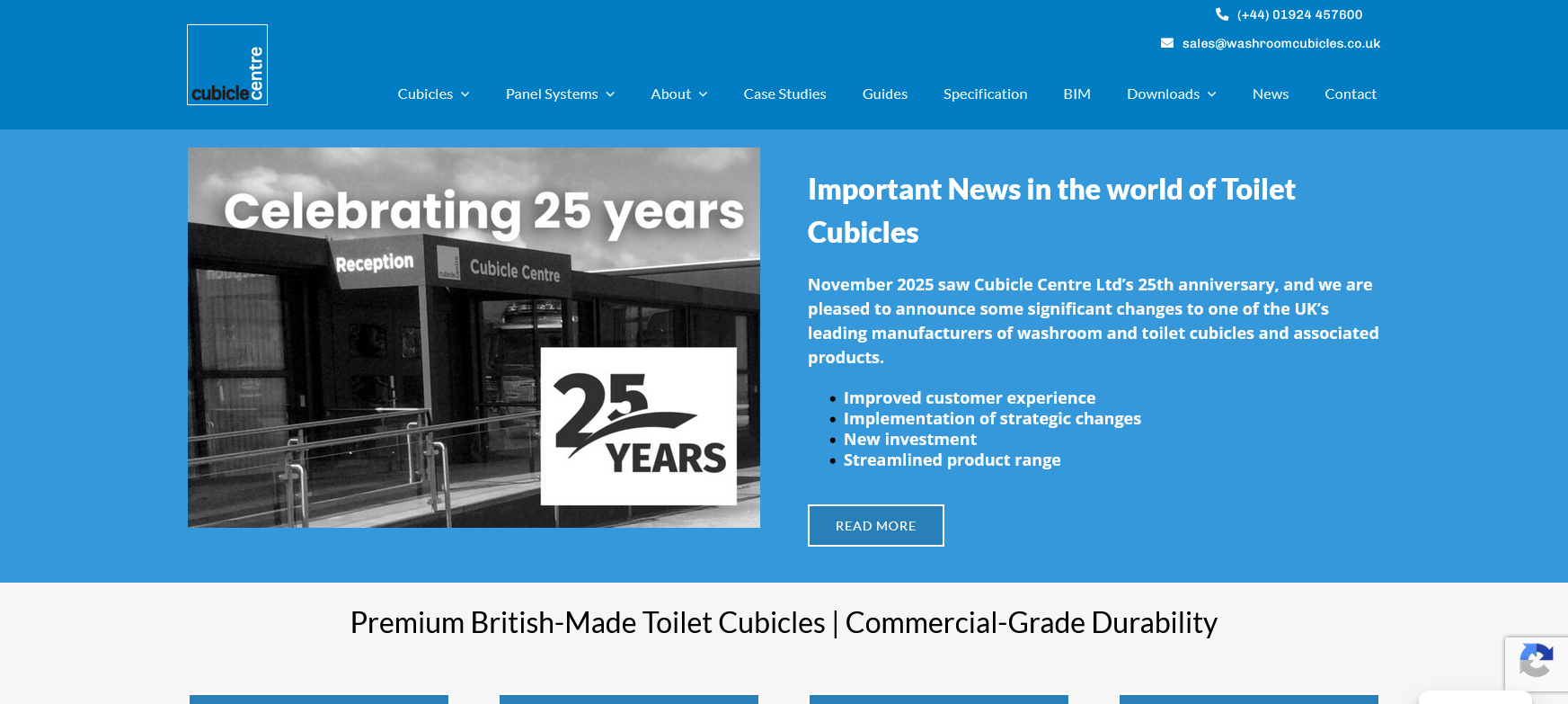 Cubicle Centre Website Screenshot 001