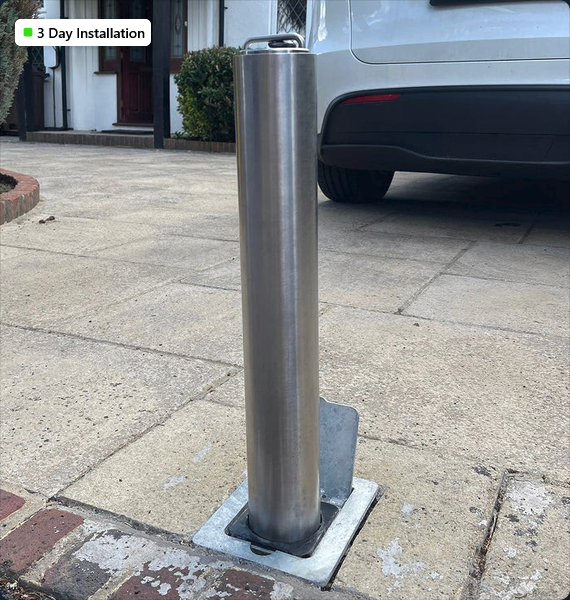 Stainless Steel Telescopic Driveway Bollard in London