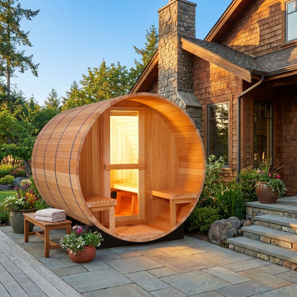Wood Barrel Saunas