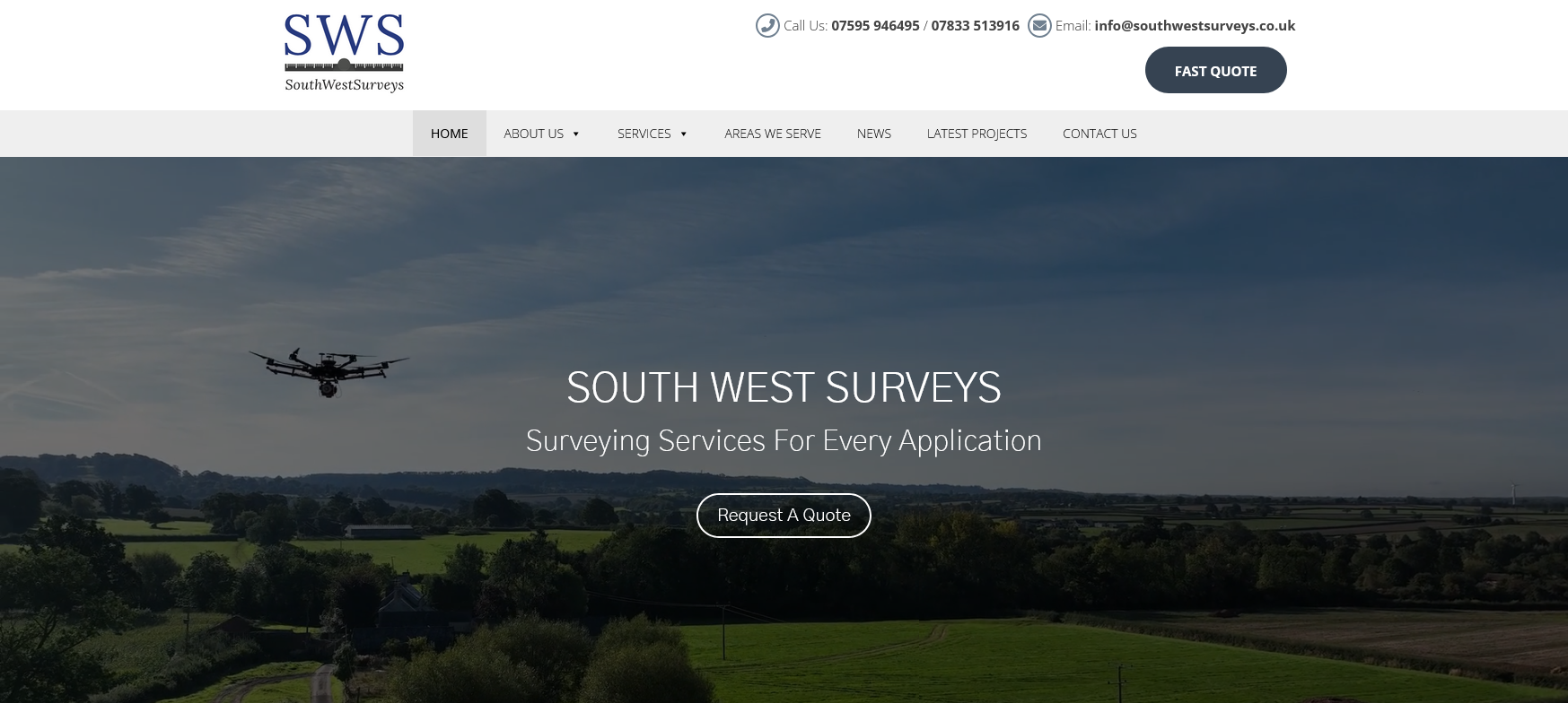 South West Surveys Website Screenshot 001