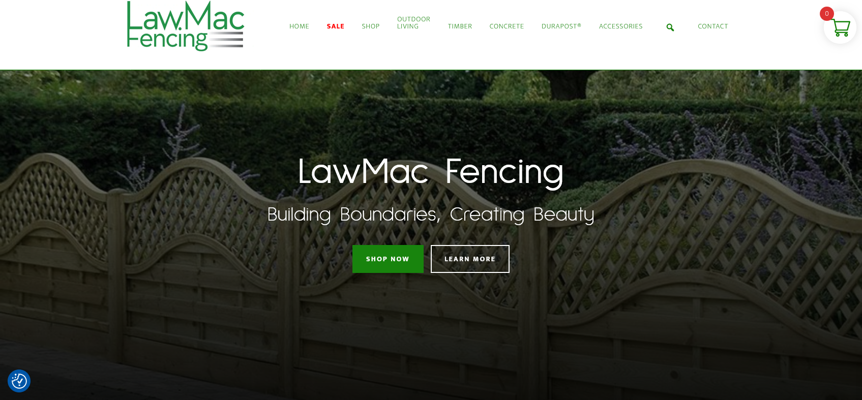 LawMac Fencing Website Screenshot 001
