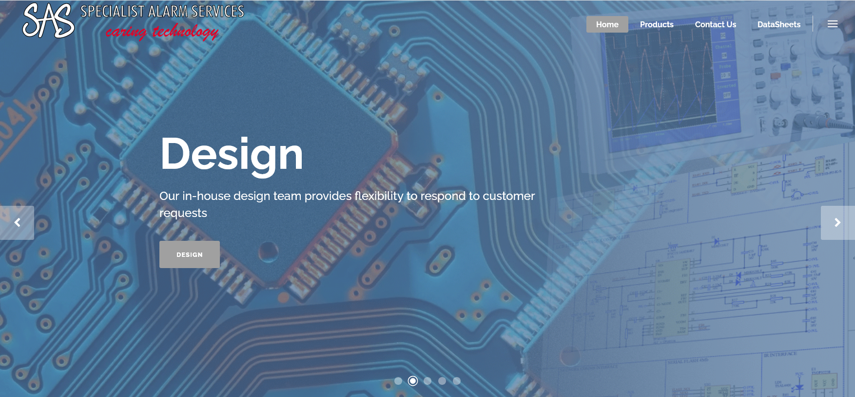 Specialist Alarm Services Website Screenshot 001
