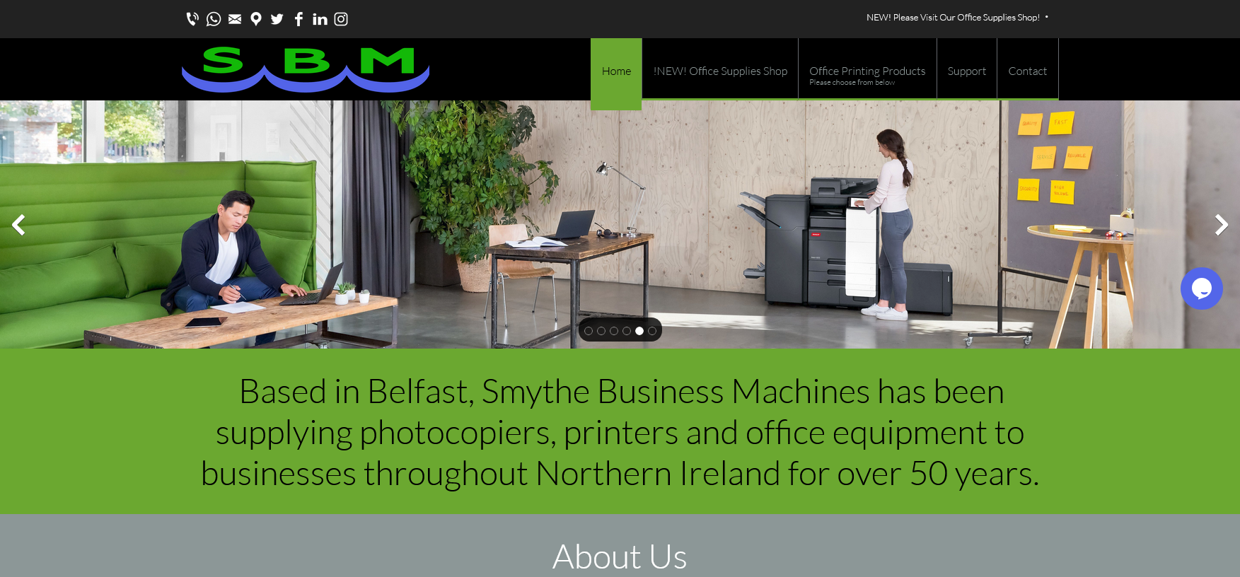 Smythe Business Machines Website Screenshot 001