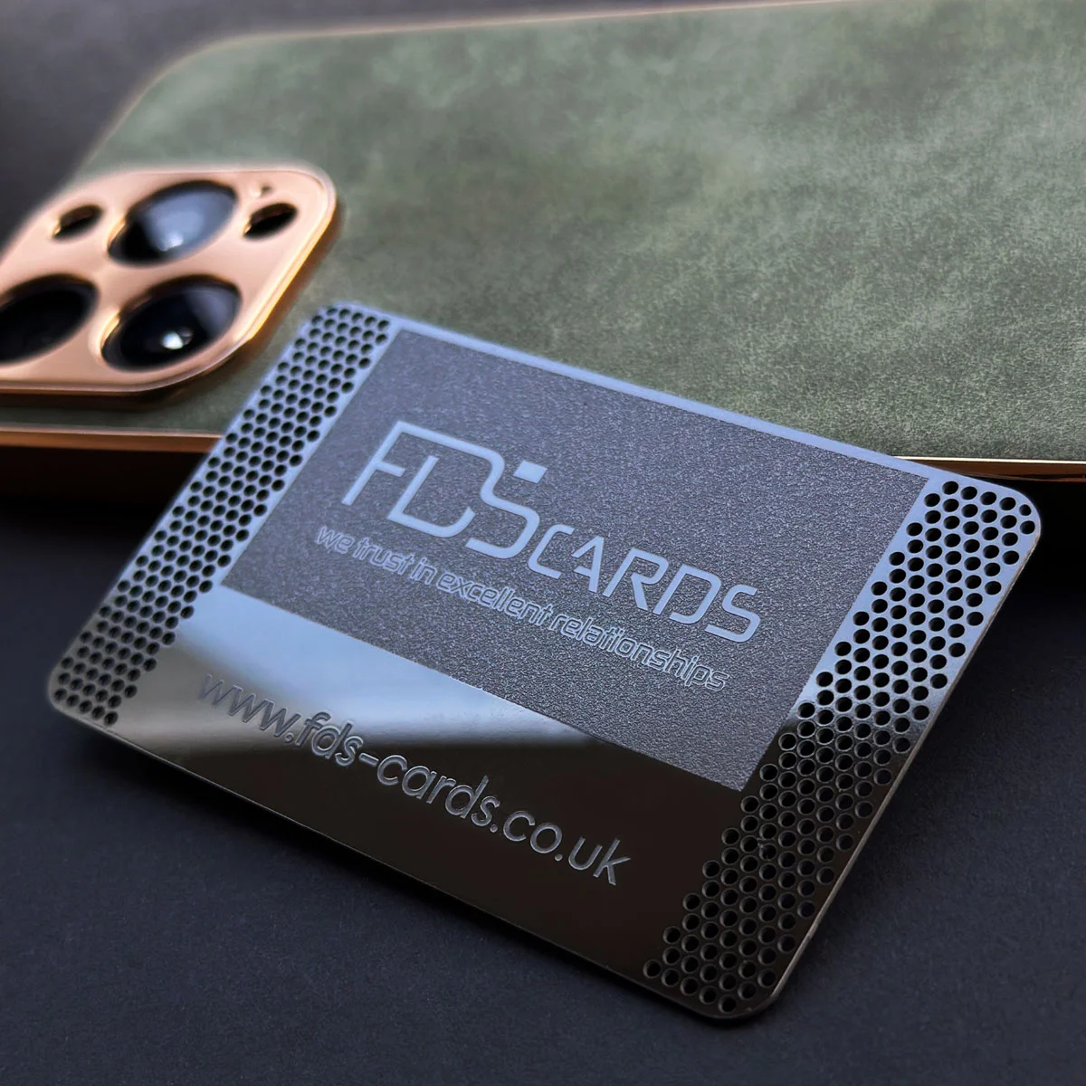 Metal business cards