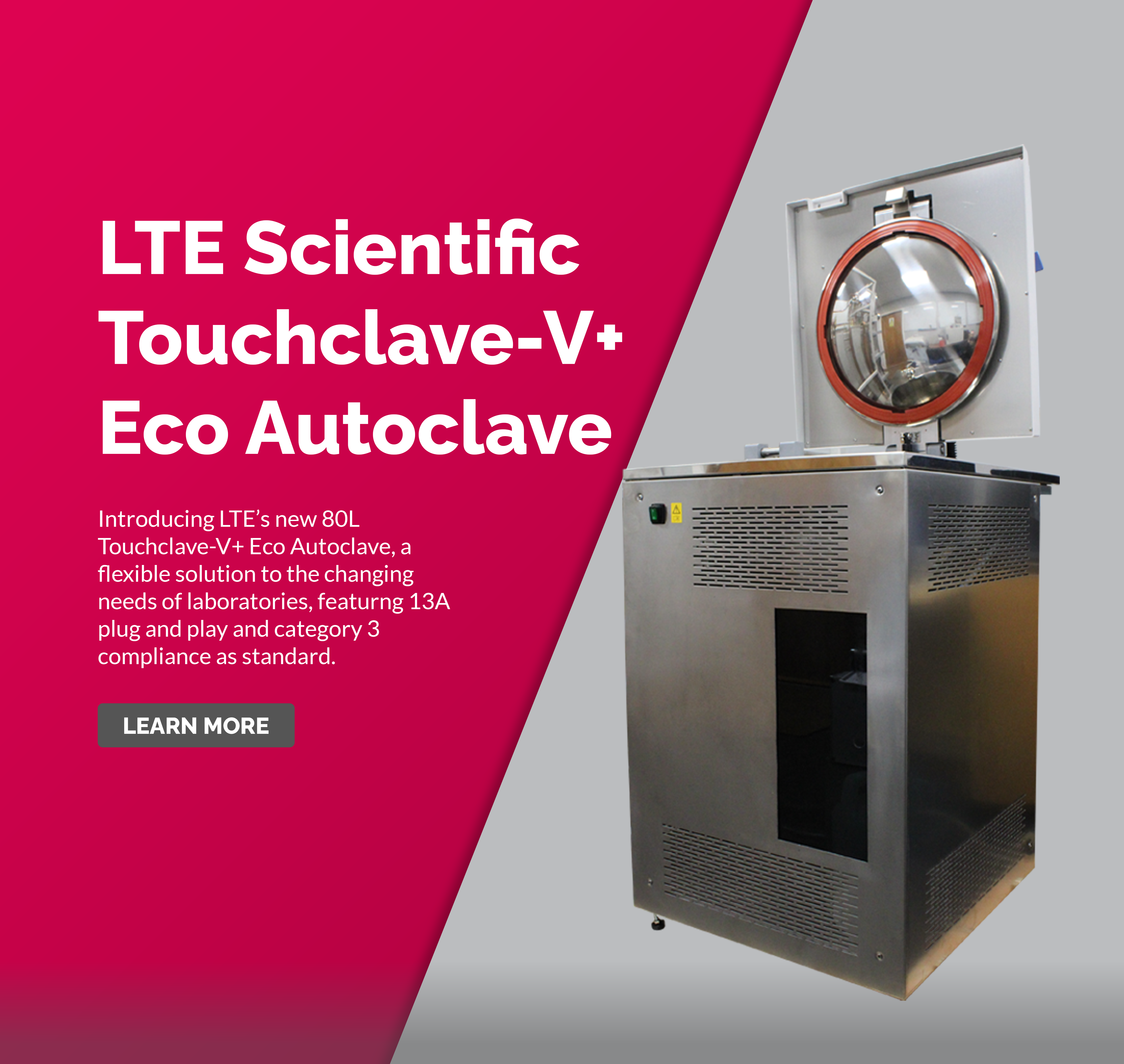 Touchclave V+ Eco: Less Energy. Less Infrastructure. Smarter Sterilisation.