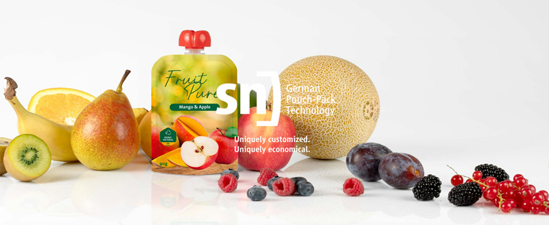 Baby food pouch packaging from Penn Packaging