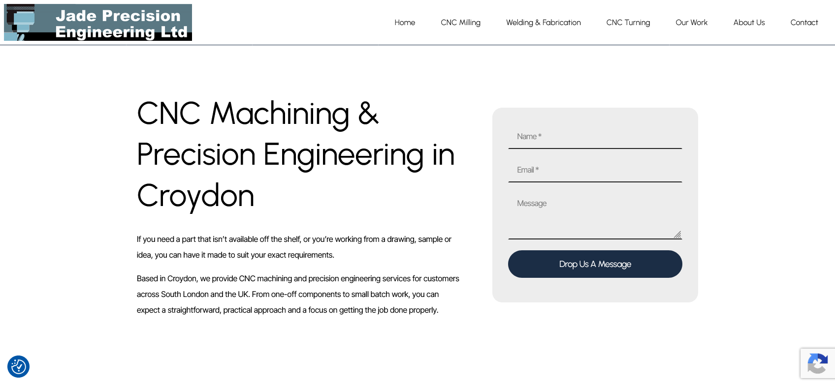 Jade Precision Engineering Website Screenshot 001