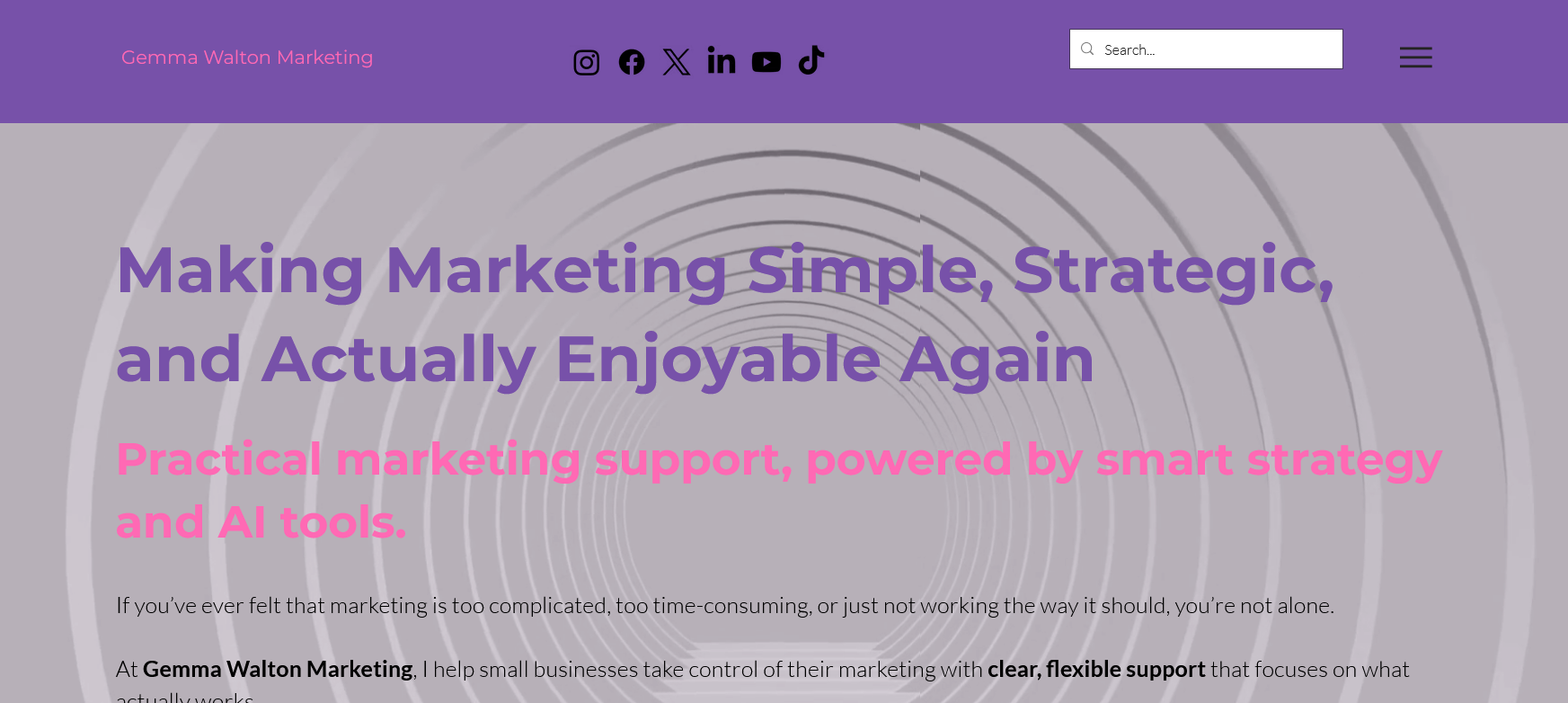 Gemma Walton Marketing Website Screenshot 001