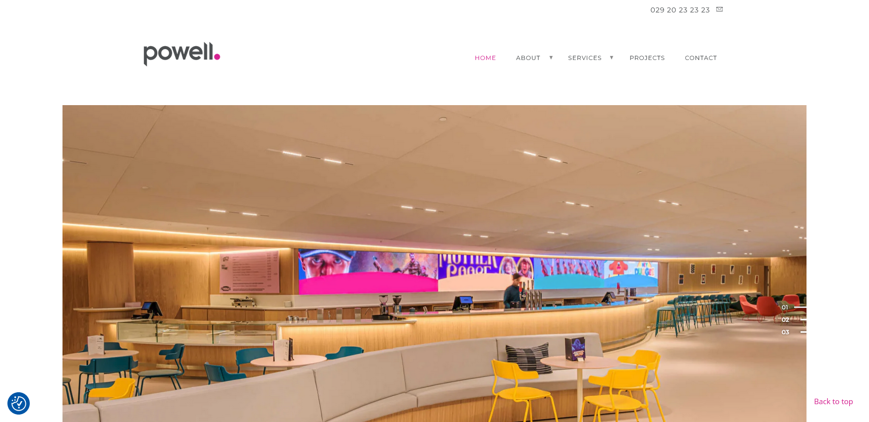 Powell Website Screenshot 001