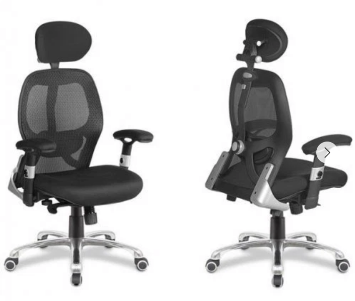 Ergo - Custom Fabric 24 Hour Use Certified Ergonomic Executive Chair with Lumbar Support
