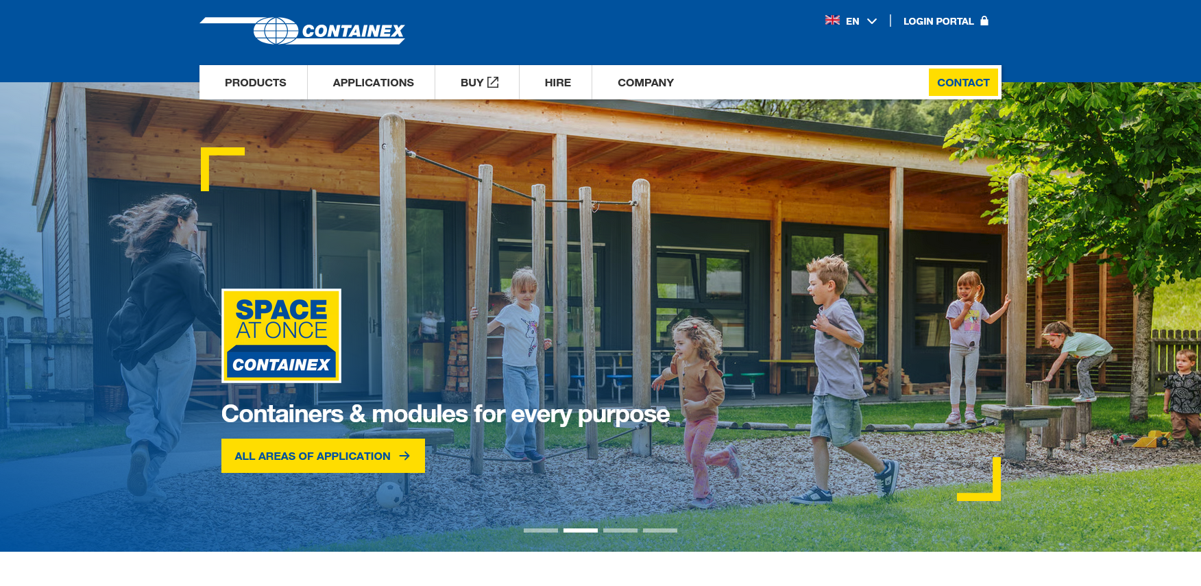 CONTAINEX Website Screenshot 001